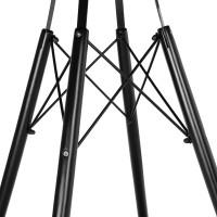 Jídelní kulatý stůl PARIS Black 80 cm - černý mramor