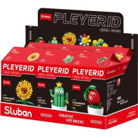 Sluban Flowers M38-B1073 Květiny s očima malé Displej 6 ks