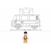 Sluban Model Bricks M38-B1192 Obytný vůz TS-2 v měřítku 1:35