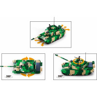 Sluban Power Bricks M38-B7071 R/C ZTZ-99AS Tank na dálkové ovládání