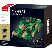 Sluban Power Bricks M38-B7071 R/C ZTZ-99AS Tank na dálkové ovládání