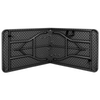 Skládací cateringový stůl RATTAN - 180 cm - šedý