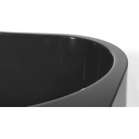 Polysan ASTRA R MONOLITH asymetrická vana 160x75x60cm, šedá 34611M.30