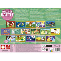 EDUCA Puzzle bitva Pohádky 16x9 dílků