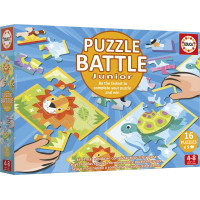 EDUCA Puzzle bitva Zvířátka 16x9 dílků