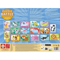 EDUCA Puzzle bitva Zvířátka 16x9 dílků