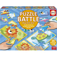 EDUCA Puzzle bitva Zvířátka 16x9 dílků