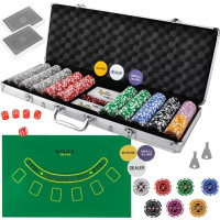 Poker - sada 500 žetonů v kufru HQ