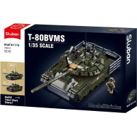 Sluban Model Bricks M38-B1178 Hlavní bitevní tank T-80 2 v 1 v měřítku 1:35