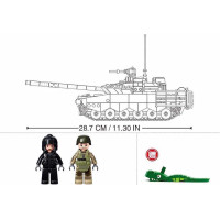Sluban Model Bricks M38-B1178 Hlavní bitevní tank T-80 2 v 1 v měřítku 1:35