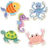 EDUCA Baby puzzle Vodní zvířata 5v1 (3-5 dílků)
