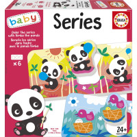 EDUCA Baby vkládačka Panda Bimba a kamarádi 6x3 dílky