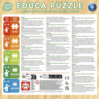 EDUCA Dřevěné puzzle Lví král 2x25 dílků
