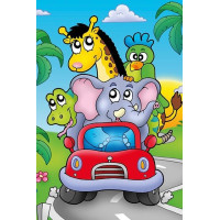 ART PUZZLE Dřevěné puzzle Kapitán slon 16 dílků