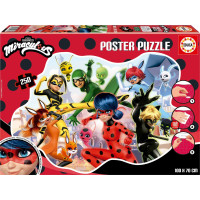 EDUCA Poster puzzle Kouzelná Beruška a Černý Kocour 250 dílků