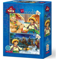 ART PUZZLE Puzzle Aladin a kouzelná lampa 2x100 dílků
