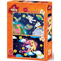 ART PUZZLE Puzzle Astronaut a Mládě Pegase 24+35 dílků
