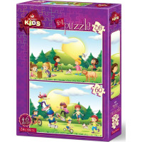 ART PUZZLE Puzzle Čas na hraní 35+60 dílků