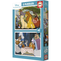 EDUCA Puzzle Disney Zvířata 2x48 dílků