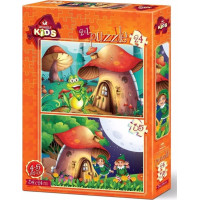 ART PUZZLE Puzzle Domeček Hříbek 24+35 dílků
