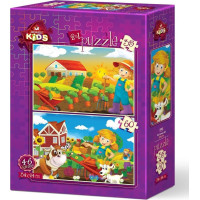 ART PUZZLE Puzzle Farmářka 35+60 dílků