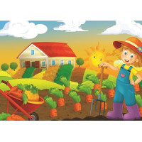 ART PUZZLE Puzzle Farmářka 35+60 dílků