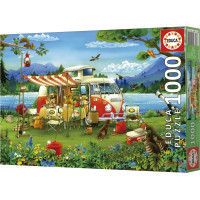EDUCA Puzzle Kempování 1000 dílků