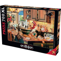 ANATOLIAN Puzzle Kočky v kuchyni XL 700 dílků