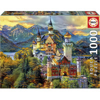 EDUCA Puzzle Neuschwanstein 1000 dílků