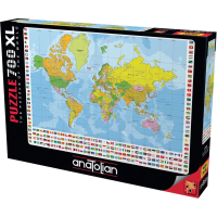 ANATOLIAN Puzzle Politická mapa světa XL 700 dílků