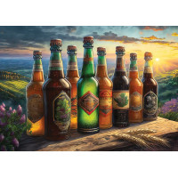 ART PUZZLE Puzzle Retro lahve od piva 1000 dílků