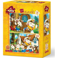 ART PUZZLE Puzzle Roztomilá telátka 12+24 dílků