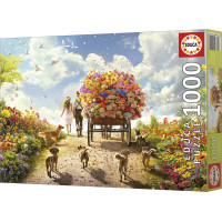 EDUCA Puzzle Rozvoz květin 1000 dílků