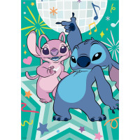 DINO Puzzle s drahokamy Stitch 200 dílků