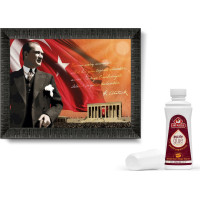 ART PUZZLE Puzzle s rámem a lepidlem 3v1 Atatürk a Anitkabir 1000 dílků