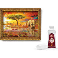 ART PUZZLE Puzzle s rámem a lepidlem 3v1 Králové savany 1000 dílků