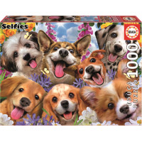 EDUCA Puzzle Selfie štěňat 1000 dílků