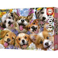 EDUCA Puzzle Selfie štěňat 1000 dílků