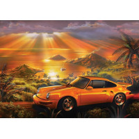ART PUZZLE Puzzle Žluté Porsche 1500 dílků