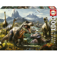 EDUCA Puzzle Zuřiví dinosauři 1000 dílků