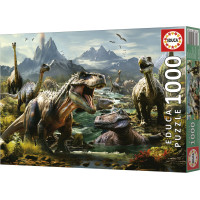 EDUCA Puzzle Zuřiví dinosauři 1000 dílků