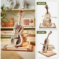 ROBOTIME Rokr 3D dřevěné puzzle Kouzelné violoncello (hrací skříňka) 199 dílků