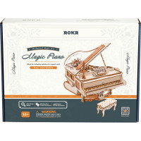 ROBOTIME Rokr 3D dřevěné puzzle Kouzelný klavír (hrací skříňka) 223 dílků