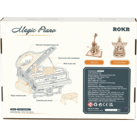 ROBOTIME Rokr 3D dřevěné puzzle Kouzelný klavír (hrací skříňka) 223 dílků