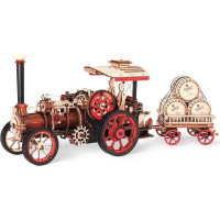 ROBOTIME Rokr 3D dřevěné puzzle Parní stroj 469 dílků