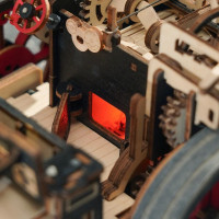 ROBOTIME Rokr 3D dřevěné puzzle Parní stroj 469 dílků