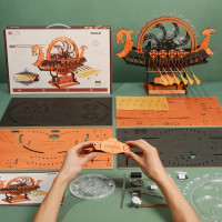 ROBOTIME Rokr 3D dřevěné puzzle Vikingská dračí loď 229 dílků