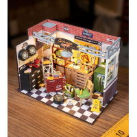ROBOTIME Rolife DIY 3D dřevěné puzzle Garáž s LED osvětlením 157 dílků