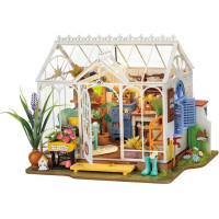 ROBOTIME Rolife DIY 3D dřevěné puzzle Vysněný zahradní dům s LED osvětlením 240 dílků