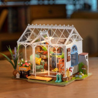 ROBOTIME Rolife DIY 3D dřevěné puzzle Vysněný zahradní dům s LED osvětlením 240 dílků